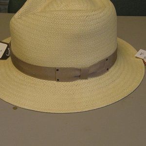 New woven lite straw cream Fedora Large,Bailey of Hollywood